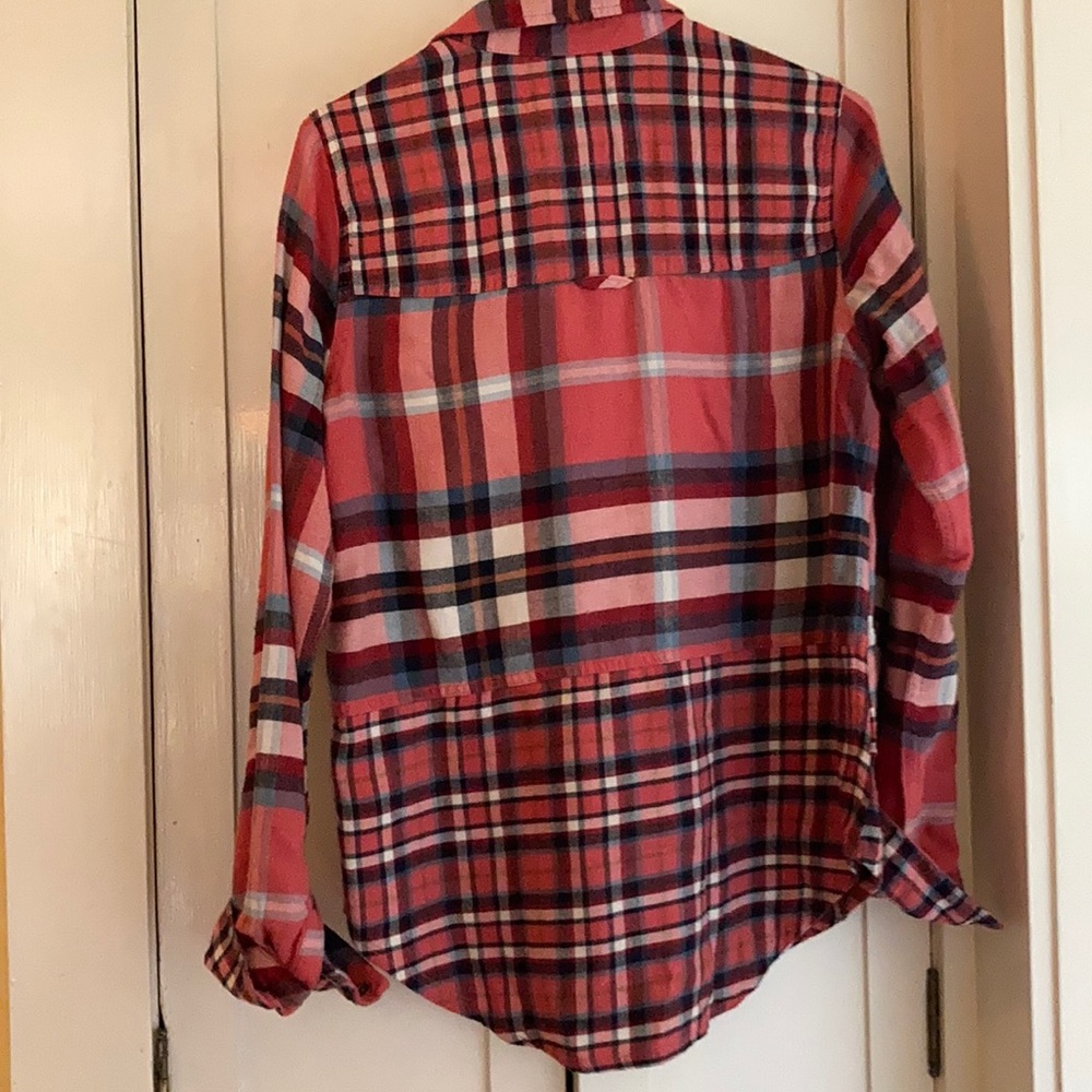 Like New Abercrombie & Fitch Mixed Plaid Flannel S - Picture 3 of 3